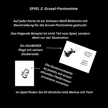 Grusel-Pantomime Illustration zur Pantomime (HEART PAPERS)
