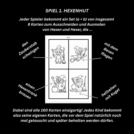 Hexenhut Kartenset b (HEART PAPERS)
