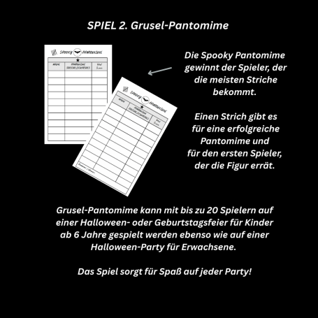 Grusel-Pantomime Auswertung (HEART PAPERS)