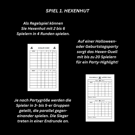 Hexenhut Regelspiel und Hexenduell (HEART PAPERS)
