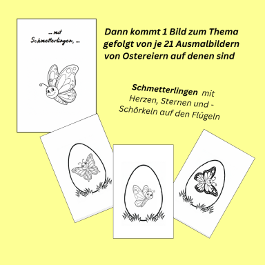 Ostereier für Dich - Ostereier mit Schmetterlingen (HEART PAPERS) Ostereier für Dich - Ostereier mit Schmetterlingen (HEART PAPERS)